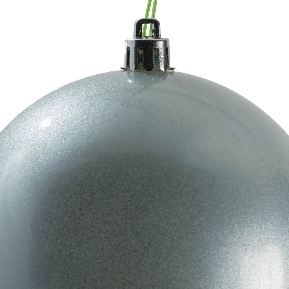 Vickerman N591029Dcv 4" Periwinkle Candy Ball Ornament, 6 Per Bag