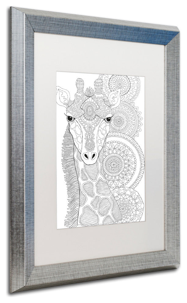Hello Angel 'Animals 11' Art, Silver Frame, 20"x16", White Matte