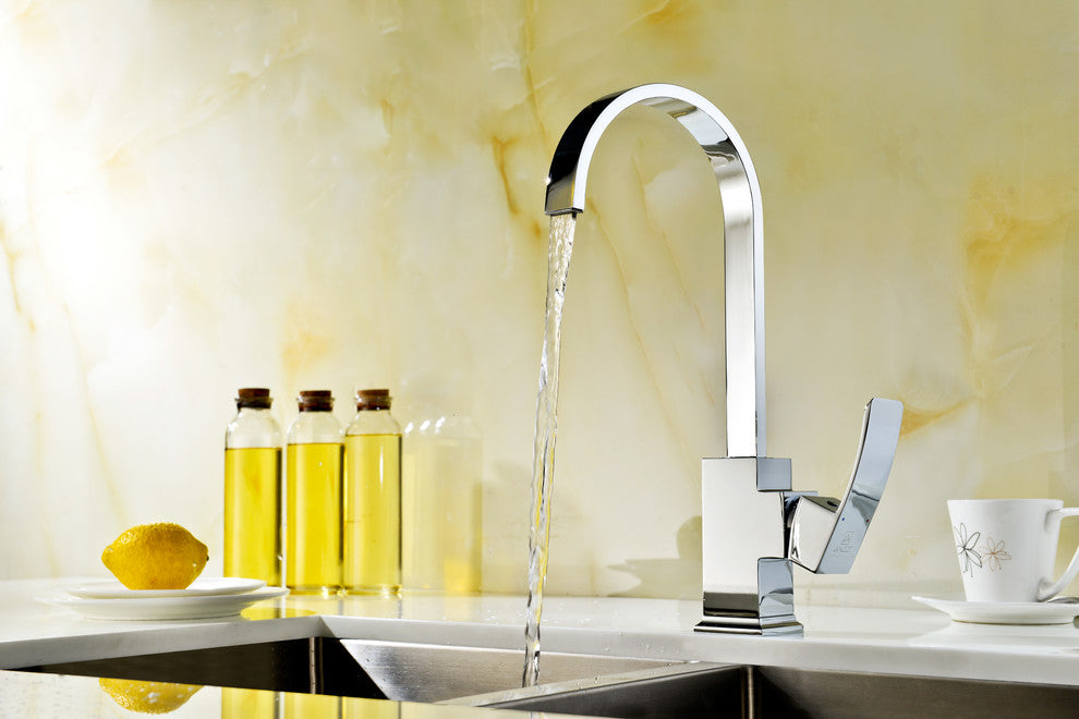 Opus Series Single Handle Kitchen Faucet in Polished Chrome