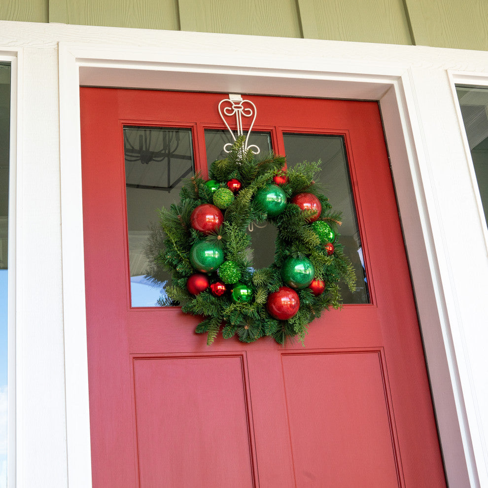 24" Lighted Christmas Wreath, Christmas Cheer