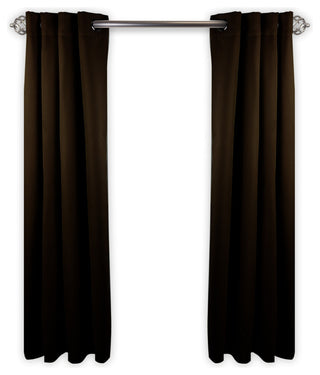 Heavy Duty Drapery Single Panel, Chocolate, 150"x96"