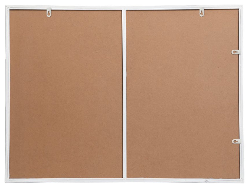 Elegant Decor MR43040WH Metal Frame Rectangle Mirror, 30"x40", White