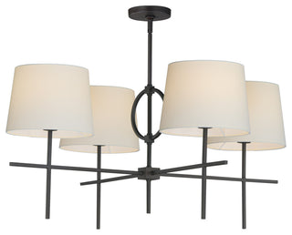 Maxim 27724OF Paoli 4 Light 36"W Chandelier - Charcoal Bronze