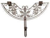 24" Brown Snowflake Style Adjustable Decorative Christmas Wreath Hanger