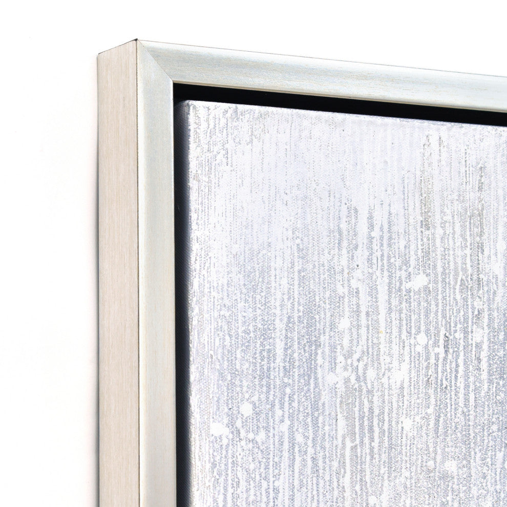 Winter Steps Textured Metallic Hand Painted Framed Wall Art by Martin Edwards