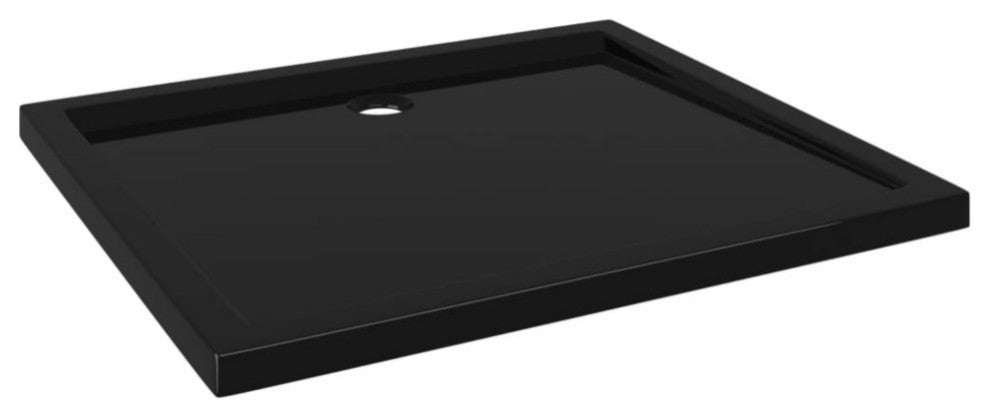 Vidaxl Rectangular Abs Shower Base Tray Black 31.5"x35.4"