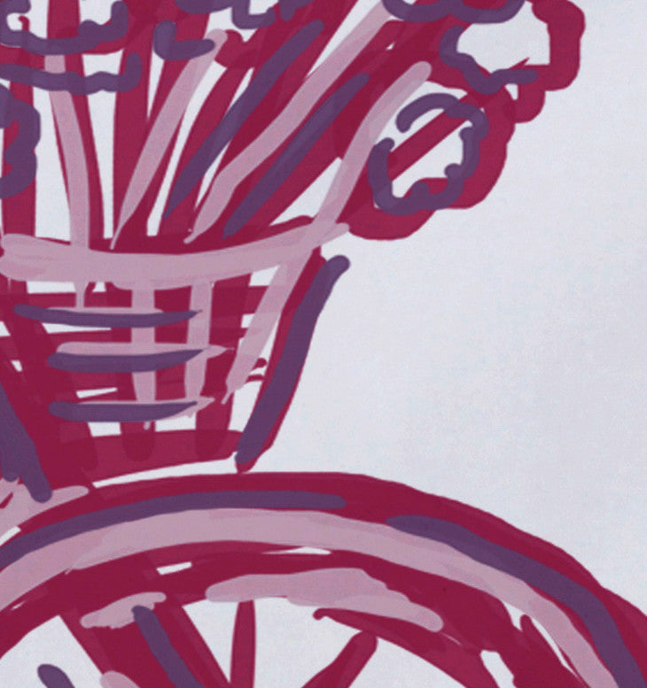 La Bicicleta Geometric Print Placement, Pink Cheeks, Set of 4