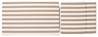 GDF Studio Soleil Outdoor Chaise Lounge Cushion, Brown/White Stripe
