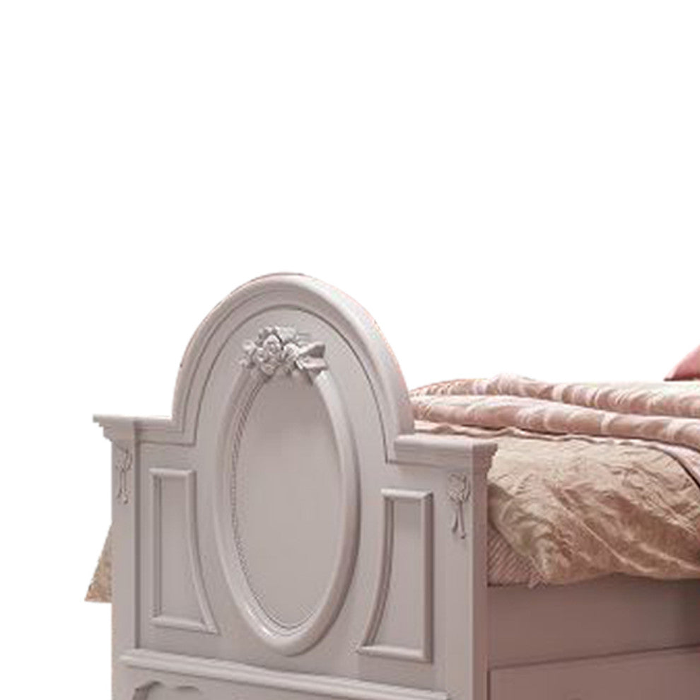 ACME Flora Full Bed, Poster, White Finish