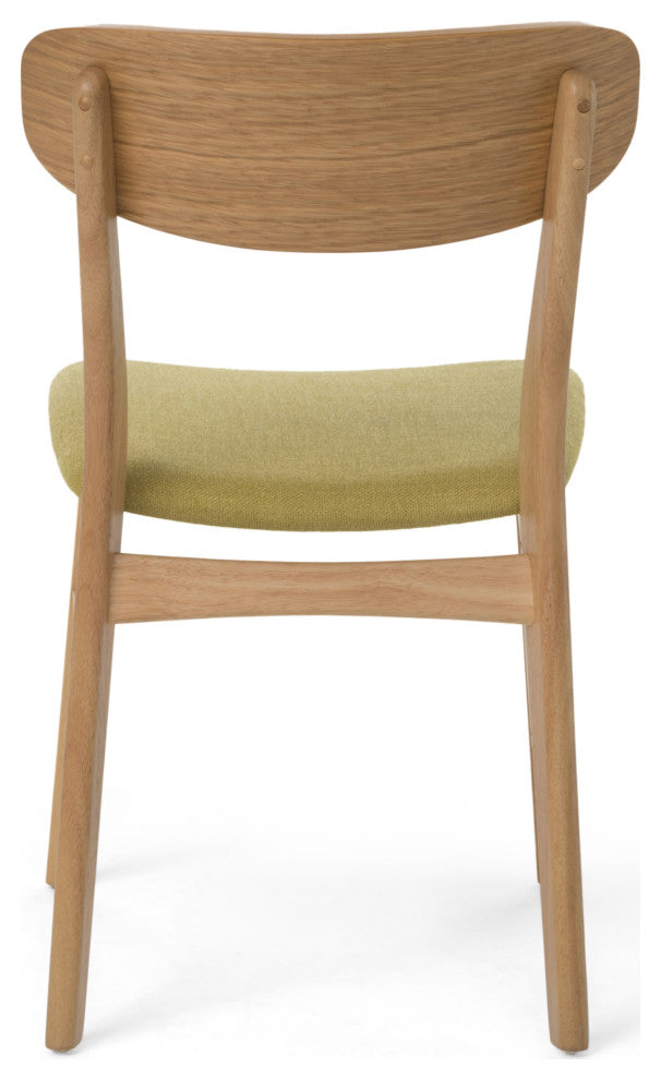 GDF Studio Leona Mid-Century Modern 5 Piece Dining Set, Green Tea