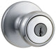 Kwikset Tylo Steel Entry Knobs, Satin Chrome