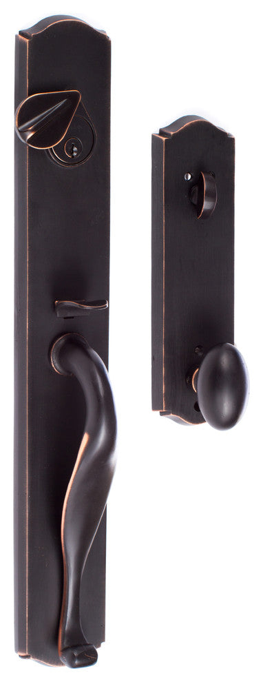 Rustic Series Wasatch Dummy Handleset, Slickrock Knob Interior Trim
