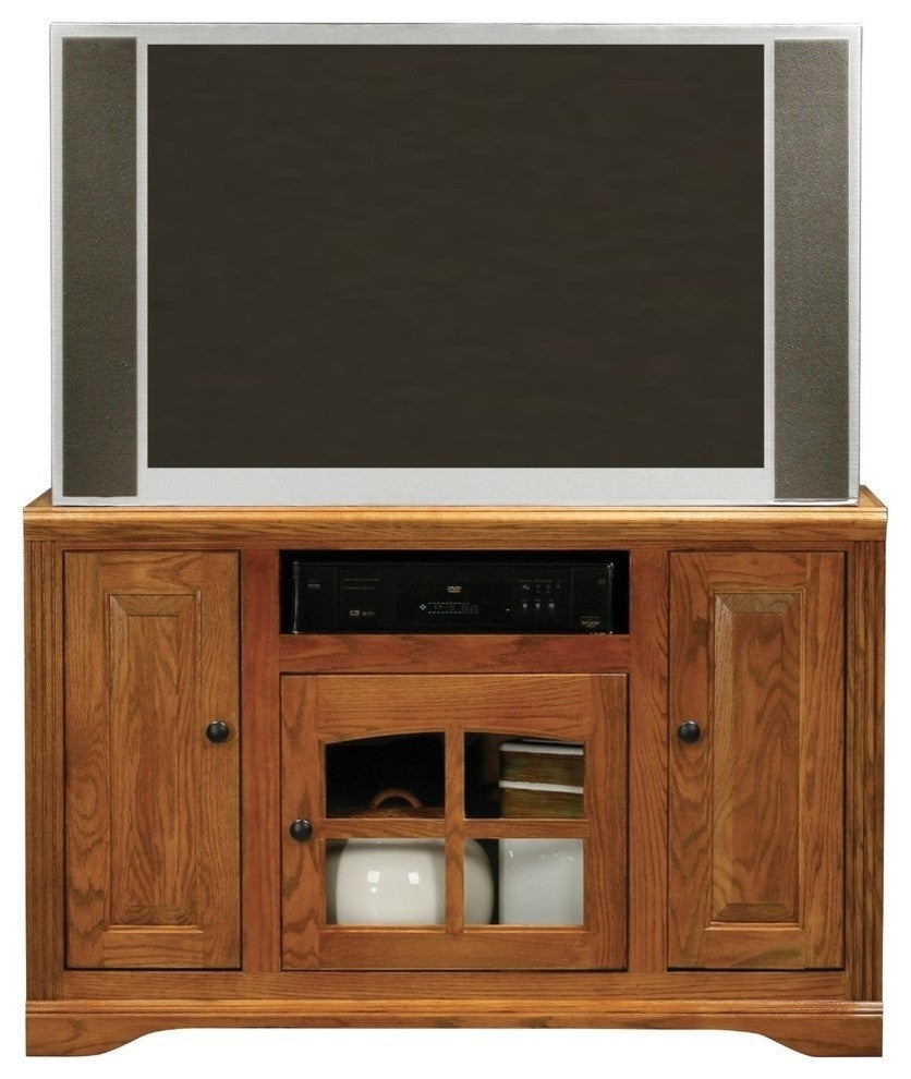Eagle Furniture Oak Ridge 45" Wide, Tall TV Cart, Unfinished