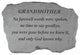 Garden Accent Family Stone, "Grandmother, No Farewell Words"