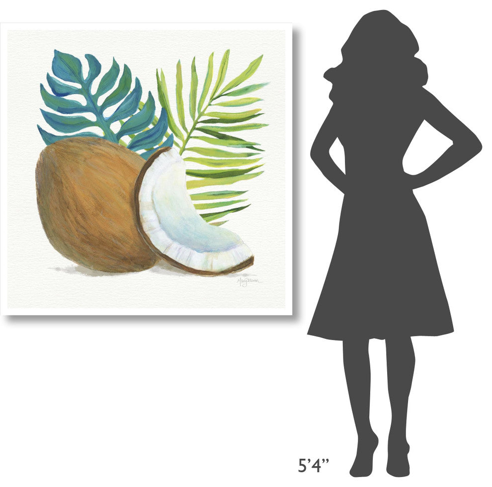 "Coconut Palm IV" Digital Paper Print by Mary Urban, 42"x42"