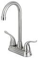 Kingston Brass 4" Centerset Bar Faucet, Brushed Nickel