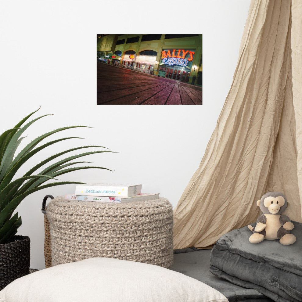 Low on the Boards Night Photography Unframed Wall Art Print, 12" X 18"