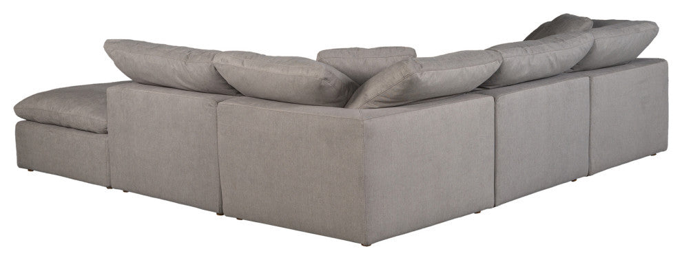 Clay Dream Modular Sectional Livesmart Fabric Light Grey