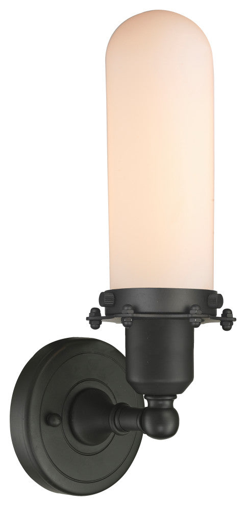 Centri 1-Light Sconce, Oil Rubbed Bronze, Matte White
