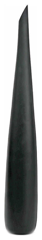 Murano Glass Flute Vase, Black