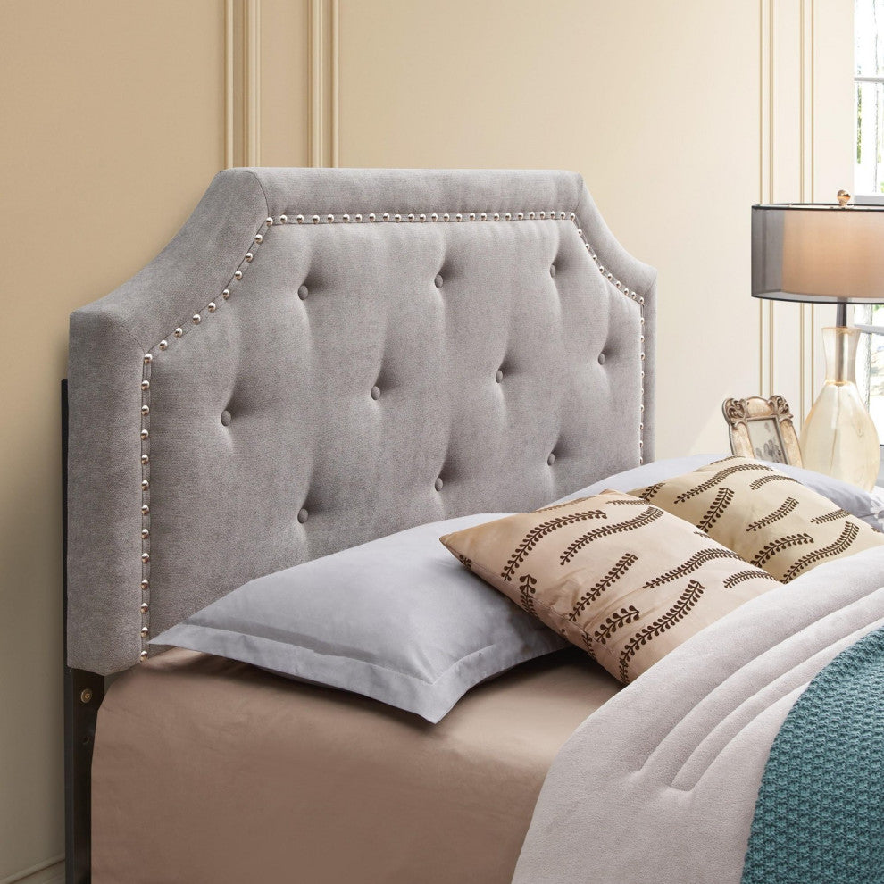 Franklin 61.02" W Gray Queen Expandable Width Headboard