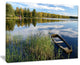"Beautiful Swedish September Lake" Landscape Canvas Photo Print, 20"x12"