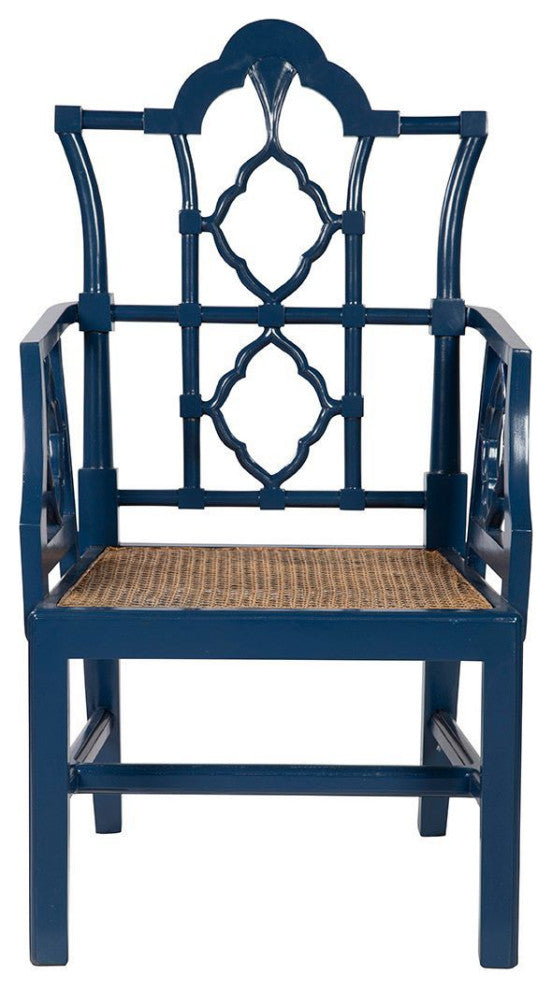 Italian Ivory Arm Chair, Mahogany