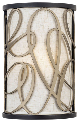 Scribble 1-Lt Sconce - Matte Black/Artifact