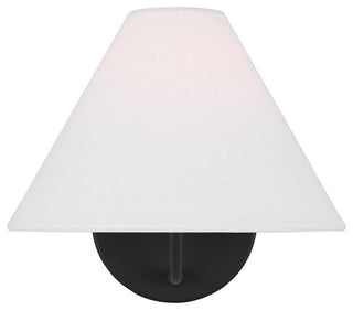 Burke 1-Light Indoor Bath Vanity Wall Sconce, Midnight Black