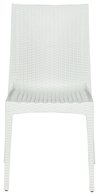 LeisureMod Mace 7-Piece Dining Set with 4 Side Chairs 2 Arm Chairs, White
