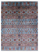 Persian Gabbeh Tribal Handmade Wool Rug 4' 11" X 6' 6" Q8031