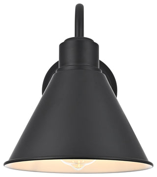 Home Living 8" Outdoor Wall Sconce, Black