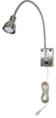 LED Gooseneck Light, Brushed Steel Finish, Brushed Steel