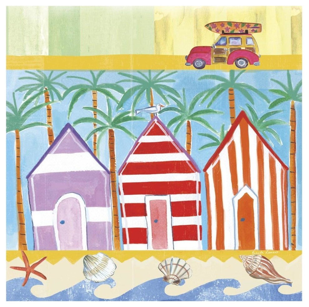 "Beach Living I" Digital Paper Print by Farida Zaman, 42"x42"