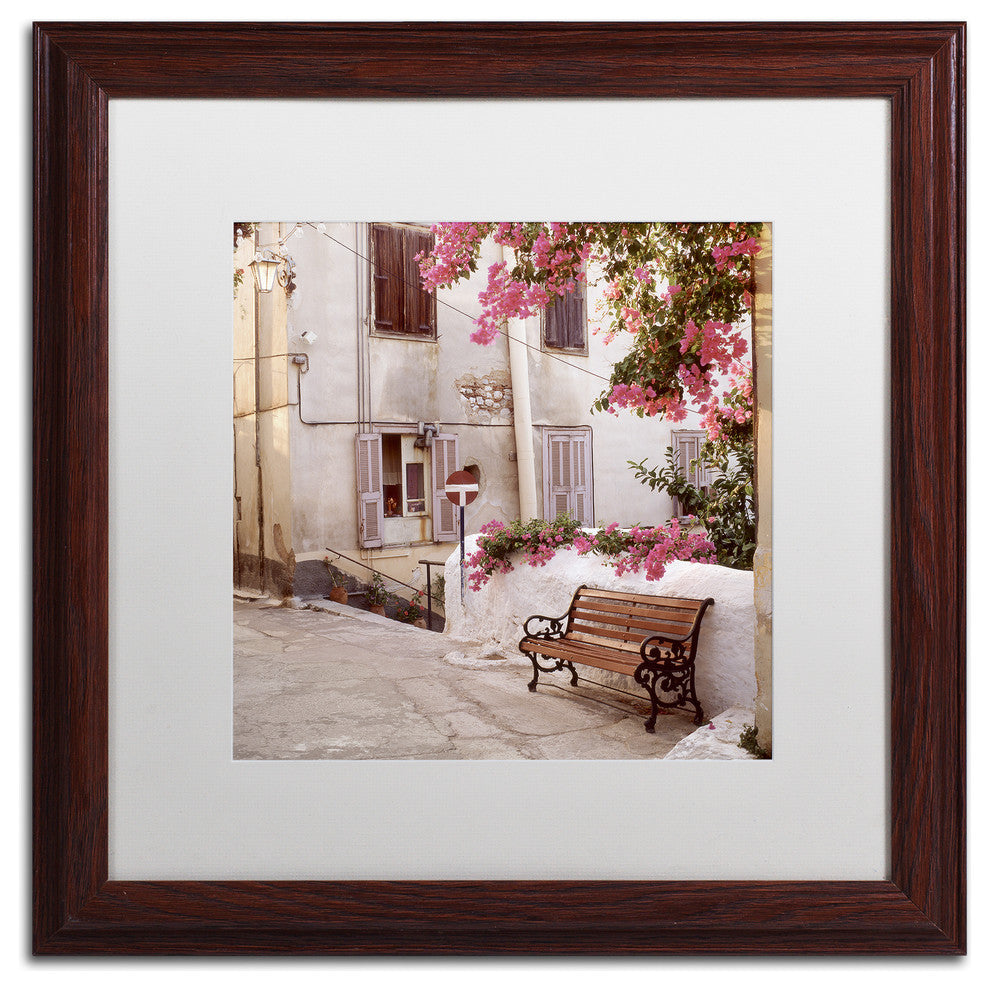 Alan Blaustein 'Provence I' Art, Wood Frame, White Mat, 16x16
