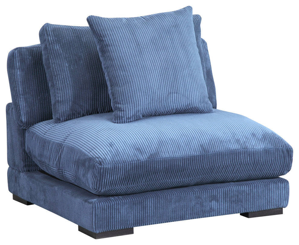 First of A Kind Tumble Slipper Chair Navy