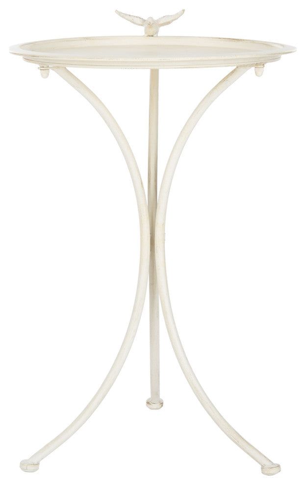 Safavieh Kensi Bird Bath, Pearl White