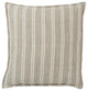 Jaipur Living Lucien Striped Pillow, Cream/Mint, 20"x20", Down Fill