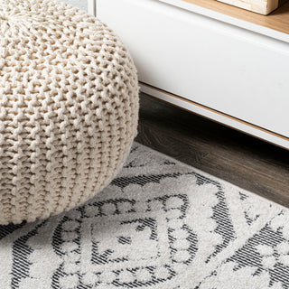 Citta High-Low Pile Mediterranean Tile Indoor/Outdoor Runner Rug