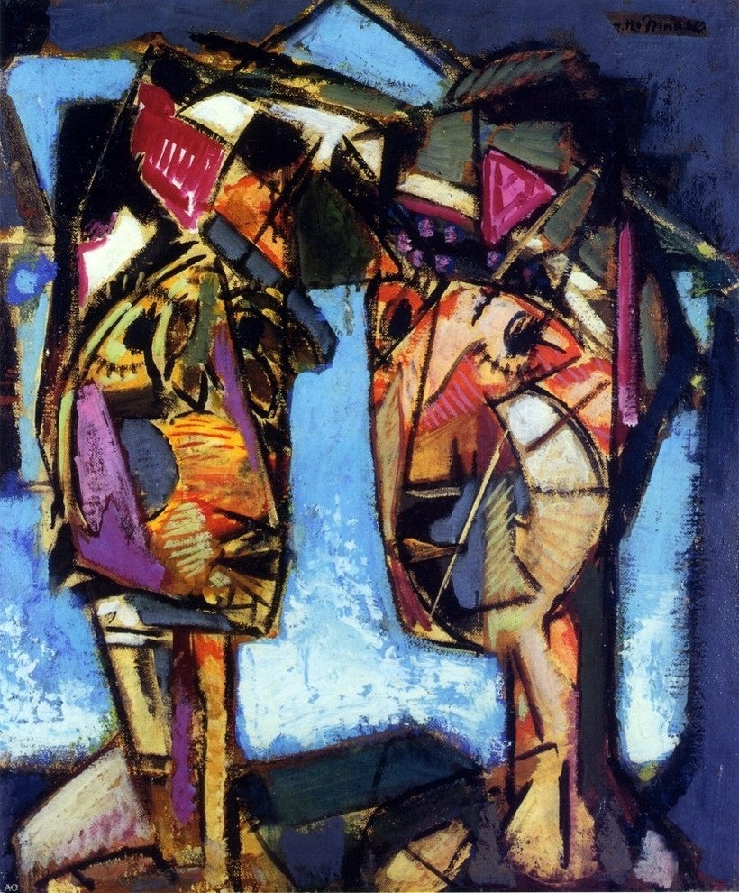 Alfred Henry Maurer Two Heads - 20" x 25" Premium Canvas Print