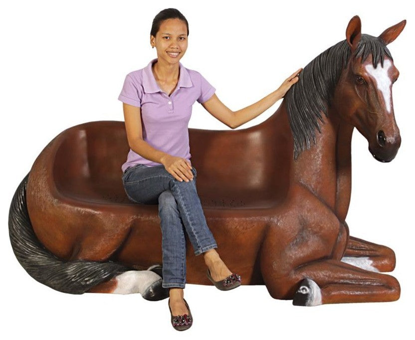 Saddle Up Horse Bench