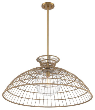 Lanai 1-Light Pendant, Warm Brass