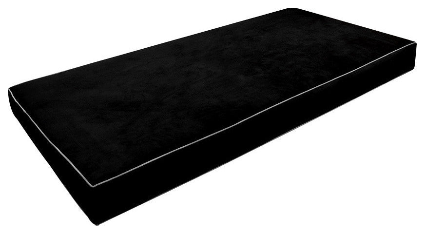 Contrast Pipe 8" Twin-XL 80x39x8 Velvet Indoor Daybed Mattress COVER ONLY-AD374