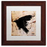 'The Raven 3' Matted Framed Canvas Art by Roderick Stevens