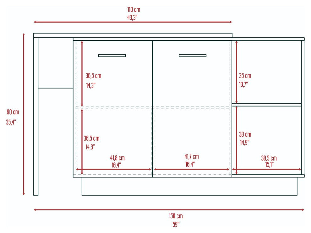 Kitchen Island Ohio, Kitchen, Black / Light Oak
