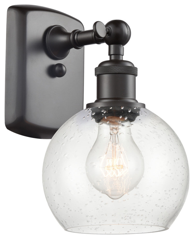 Innovations 516-1W-OB-G124-6 1 Light 6" Sconce, Oil Rubbed Bronze