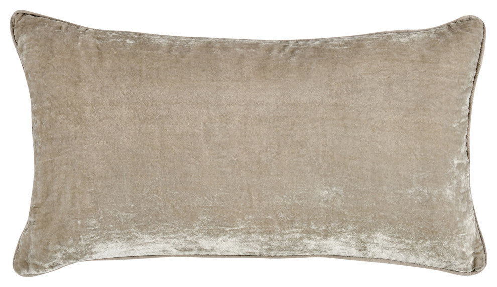 Lexington Viscose Silk Blend Throw Pillow by Kosas Home, Natural, 14x26