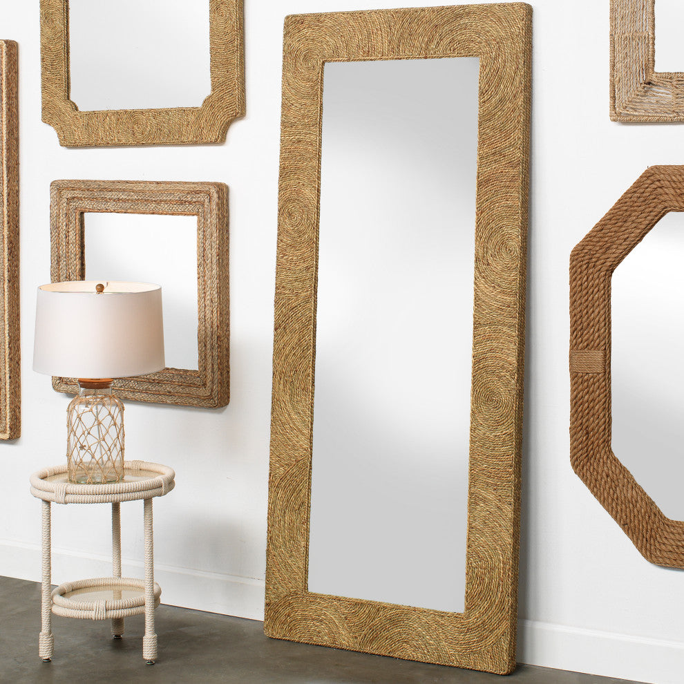 Harbor Floor Mirror, Seagrass