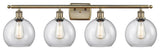 Innovations 516-4W-AB-G122-LED 4 Light Bath Vanity Light, Antique Brass