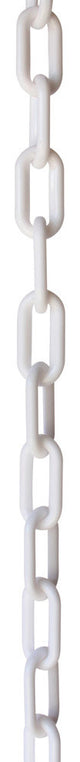 Plastic Standard Link Barrier Chain, Various Finishes, 2 Sizes, White, U50